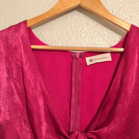 ⚫️ The Impeccable Pig Silk Romper - Picture 6 of 6